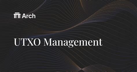 Ethereum: Confused about UTXO management and consolidation
